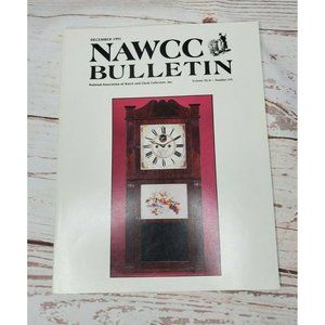 Vintage NAWCC Bulletin Vol. 33/6 #275 National Ass. Of Clock & Watch Magazine